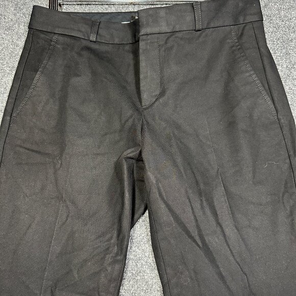 Banana Republic Pants Womens 4 Ryan Fit Black Cotton Stretch Pockets Straight - Picture 3 of 8
